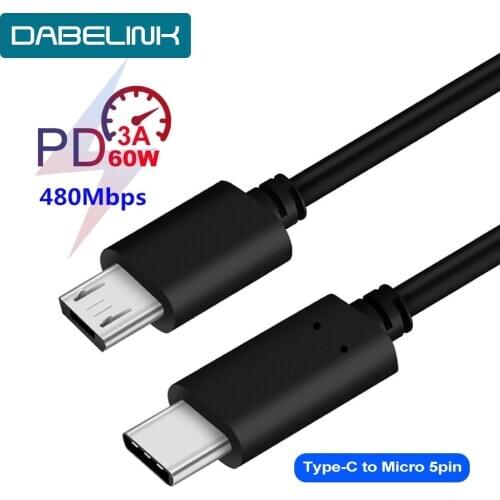 USB 3.1 to Micro 5pin Usb Cable Type-C USB-C 3.1 Micro Usb Cable OTG Usb C Fast Charging Datae For Macbook Usbc Android Device