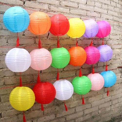 1pc 8inch 20cm round waterproof cloth lantern Festival Supplies Birthday Wedding Party Decoration decor gift craft DIY Lantern