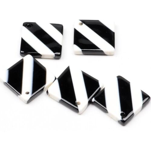 Leopard Print,Tortoise Shell Earring Charm,Acetate Acrylic Bead,Squar Shaped,Boho Jewelry,Earring Parts,Ohrringe finding-ACE215