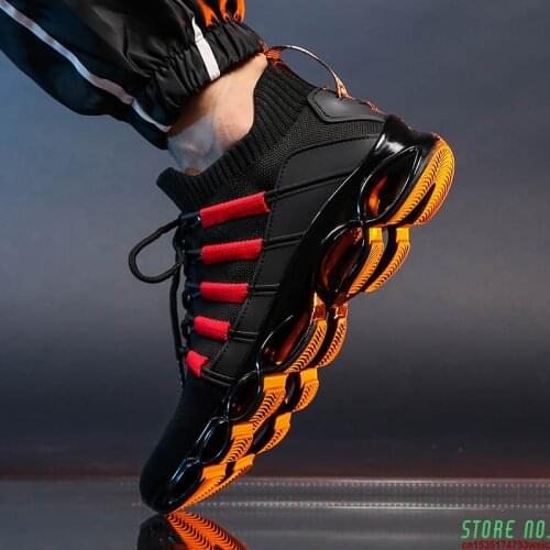 Winter Hot Selling Fashion Comfortable Flying Weaving Man Sneakers Shock Absorbing Elevating Leisure Running Shoes