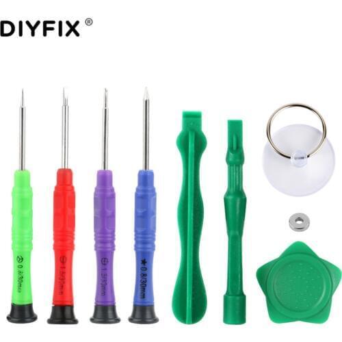 DIYFIX 8 in 1 Phone Opening Repair Tools Kit for iPhone iPad Samsung Electronic Hand Tools Set