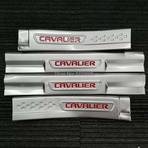 For 2018-2020 Chevrolet Cavalier Interior Car Door Sill Scuff Plate Welcome Pedal Protector Pedal Step Stainless Car Accessories