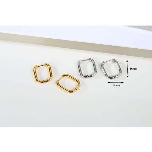 Unusual small Hoop stainless steel huggie earrings for Women Hypoallergenic Sets Sliver Gold Earrings for teens Fashion jewelry
