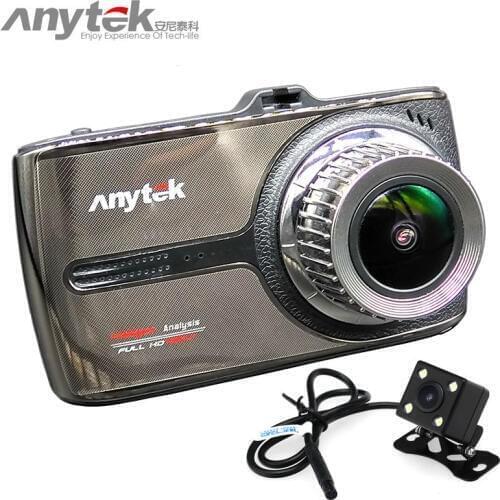Original anytek g66 sony imx323 dual lens car dvr novatek 96655 car camera 1080P full hd dash cam video recorder registrar