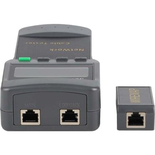 SC8108 Portable LCD Display Network Tester Meter LAN Phone Cable RJ45 Cat5e Cat6 Wire Length Testing Tool