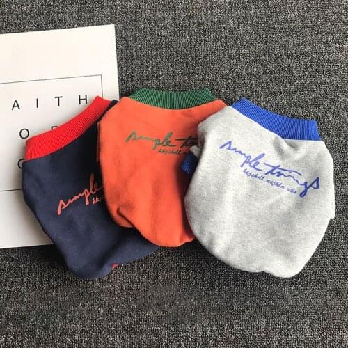 Simple Design Dog Clothes Puppy Pets Dogs Clothing For Small Medium Dogs Costume Chihuahua Pet Shirt Ropa Perro Pug Clothes York