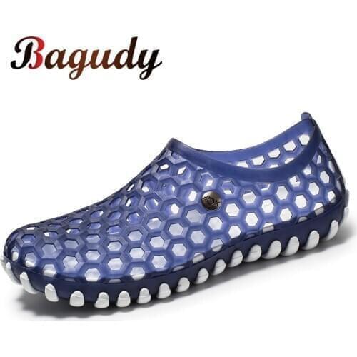 Men Causal Sandals Breathable Non-slip Summer Rubber Slippers Outdoor Beach Slippers Jelly Shoes Mens Water Trekking Sandals 45