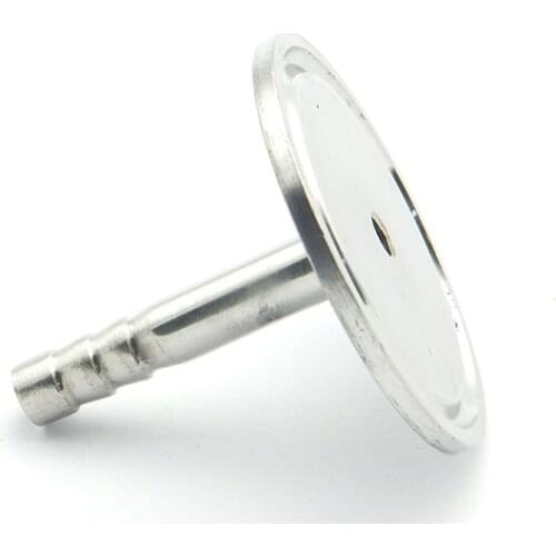 12.7mm Hose Barb x 25.4mm Ferrule OD 304 Stainless Steel Hex Sanitary Connector Pipe Fitting For Homebrew Fit 0.5" Tri Clamp