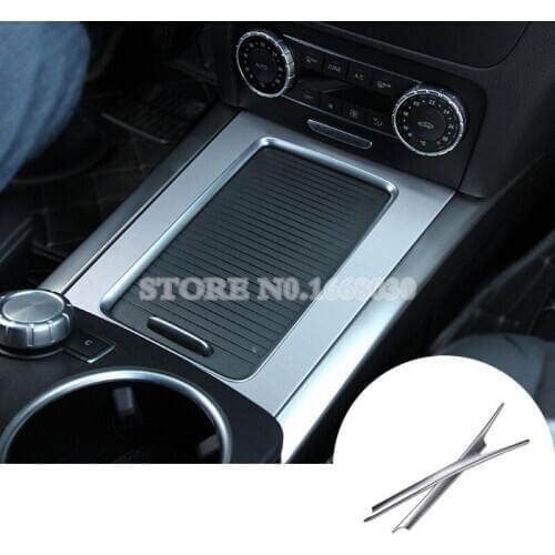 Inner Center Console Storage Box Frame Cover Trim 2pcs For Benz GLK X204 2008-2015 Car accesories interior Car Trim