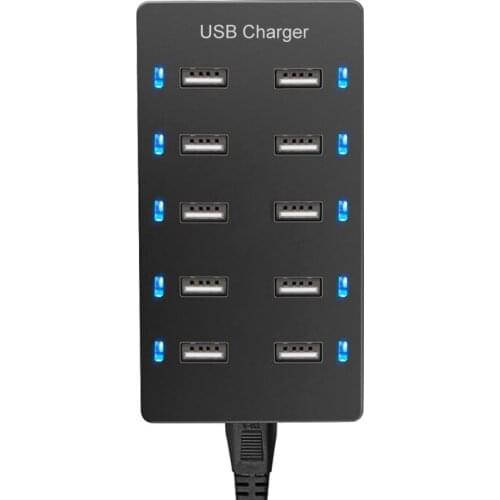 Multi USB Charger 10 Ports Desktop fast Charge Station Mobile Phone Multifunctional portable travel charger For samsung iPhone