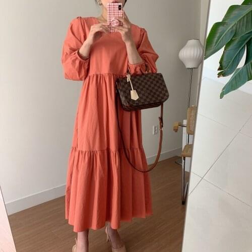 2021 French Style Square Collar Lantern Sleeve Elegant Lady Summer Autumn Dress Patchwork Korea Fashion Girl Women Casual Dress