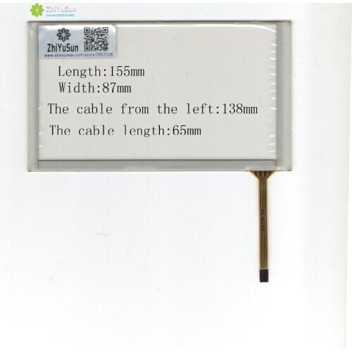 ZhiYuSun Wholesale KL-TP-2637 155mm*87mm NEW 6.2inch 4 line For Car DVD touch screen panel 155*87 glass this is compatible