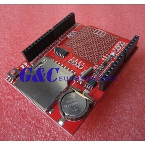 1pcs New Data Module Logging Shield Data Recorder Shield SD Card