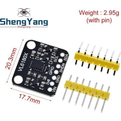 1PCS VL6180 VL6180X Range Finder Optical Ranging Sensor Module for Arduino I2C Interface 3.3V 5V gesture recognition for Arduino