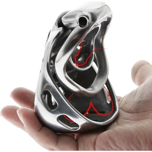 Fully Restraint Stainless Steel Male Chastity Cage Cdsm Device Cock Ring Sex Toys For Men Penis Ring Sleeve Gay Virginity Lock