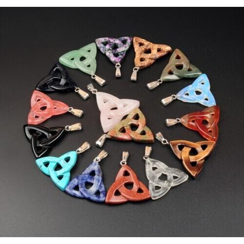 50PCS Balancing Merkaba Dowsing Pendulum Quartz Natural Stone Crystal Reiki Healing Pendule Pendant Pendulums For Radiesthesia