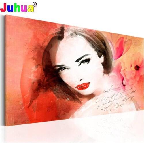 Abstract Summer Lady 5d Diy Diamond Painting Cross Stitch Full Square Round Drill Diamond Embroidery Kits Sexy Woman Home Decor