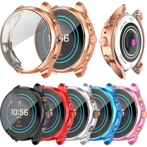 For Fossil Ftw6022 Watch Case Screen Protector Full Cover Lightweight Bumper Soft TPU Slim Shell Multiple Colour Accessories