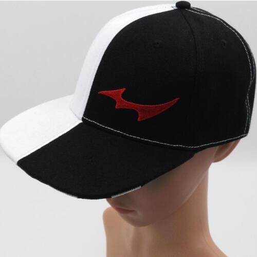 Black And White Anime Danganronpa Peak Baseball Cap Cartoon Monokuma Hip-hop Cap