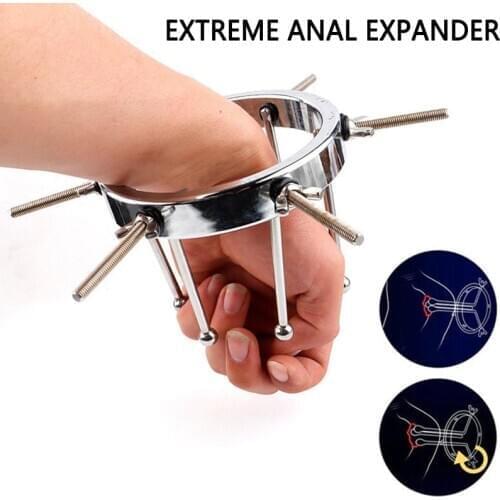 Aluminum alloy Extreme Anal Spreader Vagina Speculum Anus Opener Speculum Butt Plug Anal Dilator BDSM-Gear Fetish