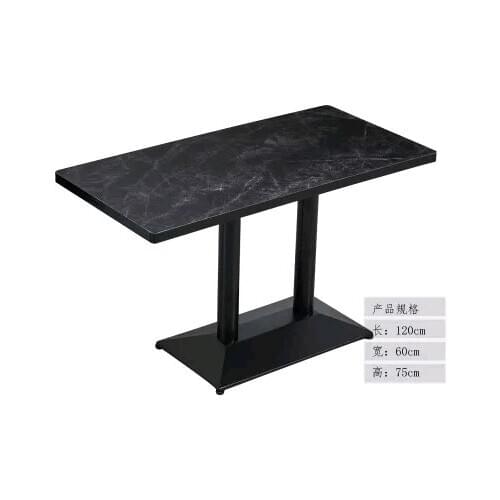 Chinafurniture light luxury big black marble coffee table coffee shop table sales reception negotiation table