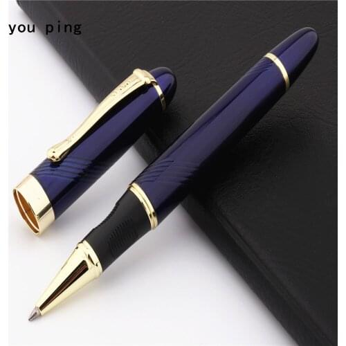 JINHAO X450 Blue spiral line Color Business office Nib Medium Rollerball Pen New