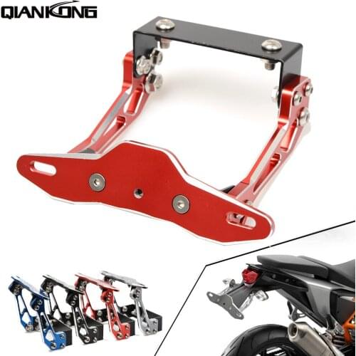 R QIANKONG Registration License Plate Bracket Holder For Suzuki GSXR 600 750 1000 1300 HAYABUSA GSX-S1000 GSX650F DL650 GSR600