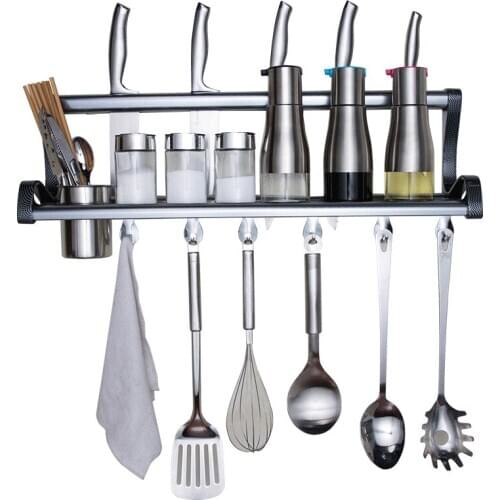 Kitchen Seasoning Wall Hanging Rack Storage Rack Kitchen Utensils Seasoning Storage Rack Household Seasoning Rack Knife Holder