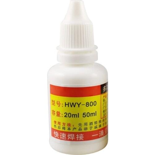 20ml Powerful Rosin Soldering Agent No-clean Flux Stainless Steel White Plate Iron 18650 Battery Welding Water Flux