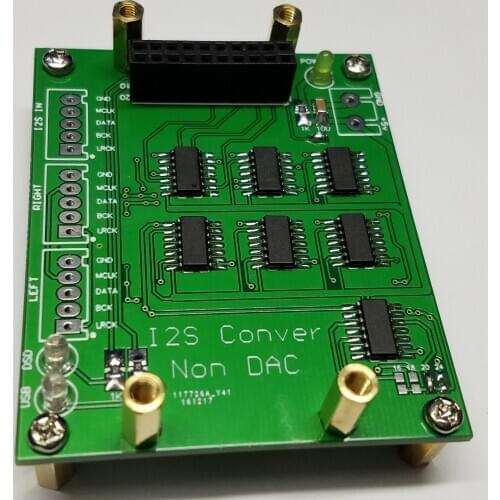 NOS DAC / I2S format NOS decoder shifter board and I2S data conversion right-aligned format