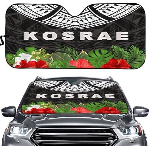 New Polynesian Kosrae Tribe Car Sunshade Auto Window/Windshield Visor Foldable Universal Car Interior Accessories Heat Reflector