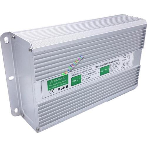 Wholesale and retail 10pc 12V 20A 250W AC/DC driver Switch power supply adapter Transformer LED strip free shipping