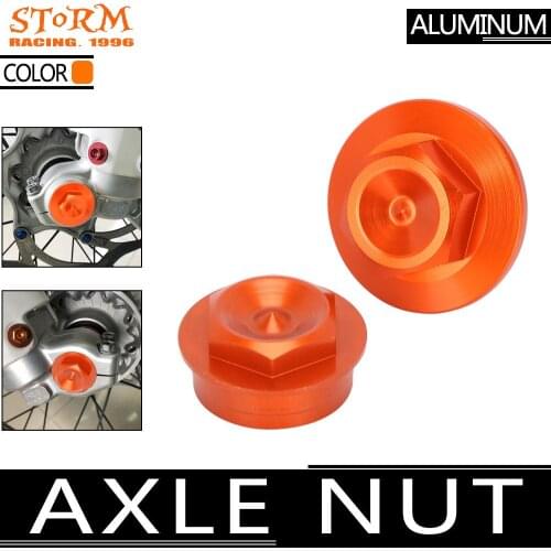 Motorcycle CNC Front Wheel Axle Lock Nut Rim Cover For KTM SX SXF EXC EXCF EXC-F XC XCW XCFW 85 125 150 200 250 300 350 450 500