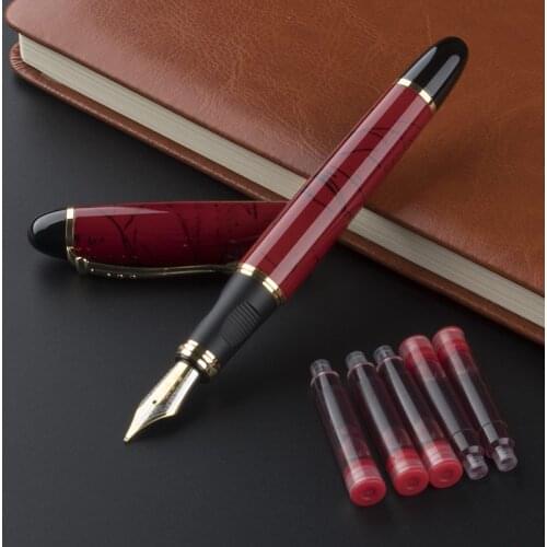Fountain Pen JINHAO 450 High Quality Ink Pens Caneta Tinteiro Pluma Fuente Office Gift Black Fountain Pen Luxury School Office
