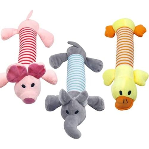 Dog Plush Squeaky Toy for Aggressive Chewers Small Dog Puppy Cat Tugging Chew Quack Sound Toy Peluche Dogs Interactive Supplies