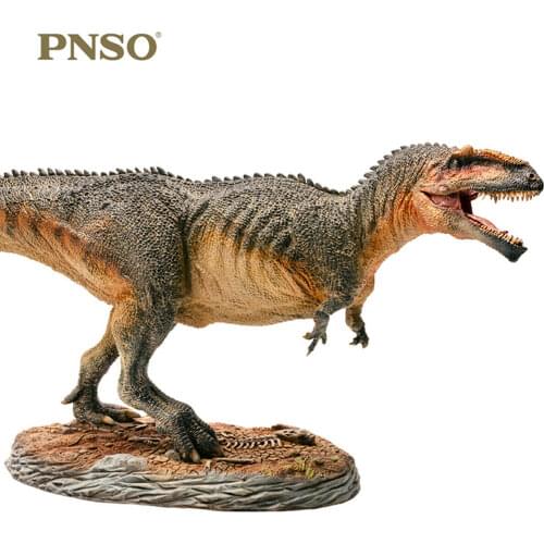 PNSO 1/35 Giganotosaurus Carolinii Figure Carcharodontosauridae Dinosaur Model Animal Adult Kids Collector Toys Gift Home Decor