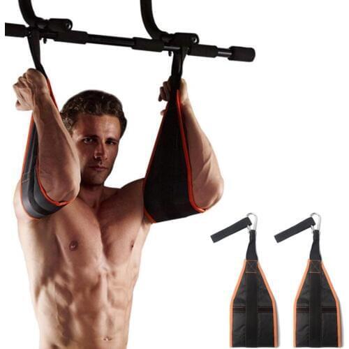 Fitness AB Sling Straps Suspension Rip-Resistant Heavy Duty Pair for Pull Up Bar Hanging Leg Raiser Home Gym Fitness Equipment