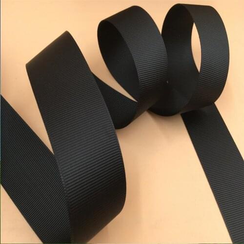 22mm X 5yards Black Grosgrain Ribbon Webbing Decoration for Gift Wrapping