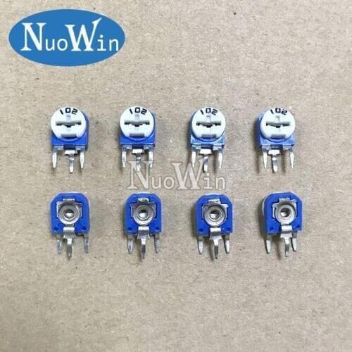 500pcs RM063 RM-063 100 200 500 1K 2K 5K 10K 20K 50K 100K 200K 500K 1M ohm Trimpot Trimmer Potentiometer variable resistor