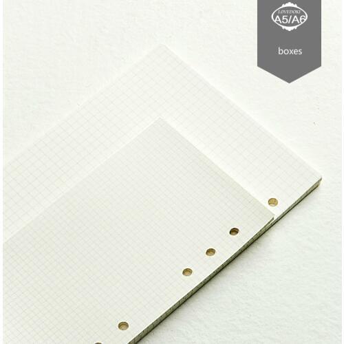 A5 A6 loose-leaf refill plaid new befriend daily memos paper spiral cute 40 sheets filler papers