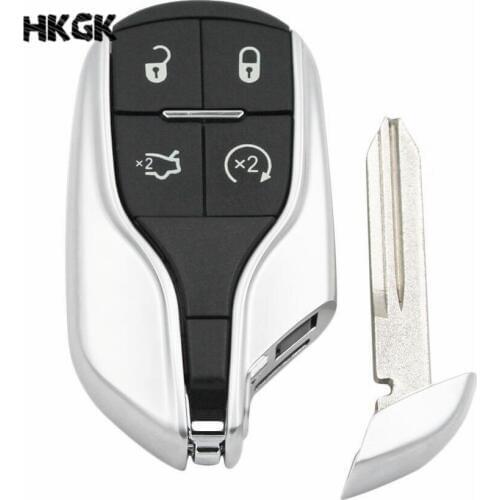 Replacement Smart Remote Key Shell Case Trunk Button for for Maserati Ghibli Quattroporte