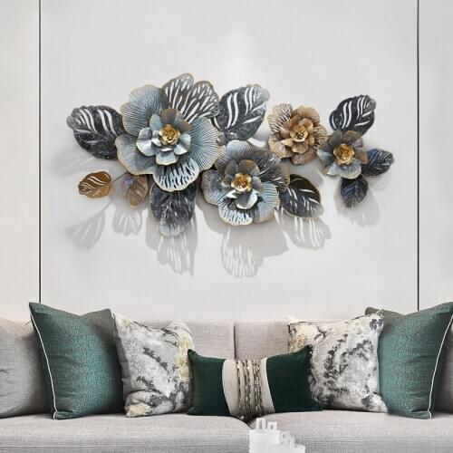 Modern Home decoration wall Aesthetic room decor Creative Iron art 3D plant wall Hanging Home decor Room decoration accessories