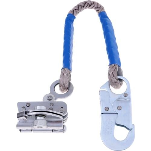Outdoor Rock Climbing Arborist Fall Protection Shock Lanyard With Snap Hooks