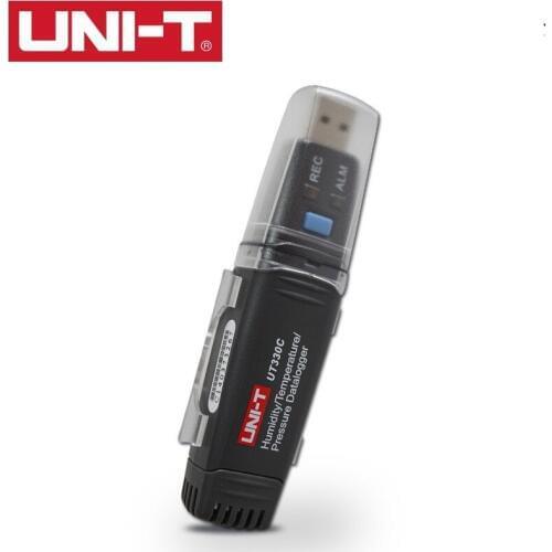 UNI-T UT330C IP67 Mini USB Temperature Humidity Datalogger Recorder Air Pressure Tester Data Logger Storage Meter 3 in 1