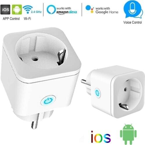 16A Energy Monitoring Low Power WiFi Smart Home Plug Smart Life APP Real-time Remote/voice Control Socket For Alexa Google Home