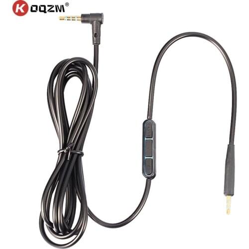 Audio Cable For Bose QC25 Quiet Comfort Headphone Cable With Microphone 1.5m Cable for Iphone Android 2.5mm to 3.5mm