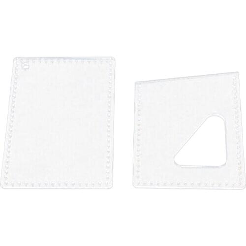 2pcs Card Holder Case Acrylic Leathercraft Template Pattern Card Bag Making