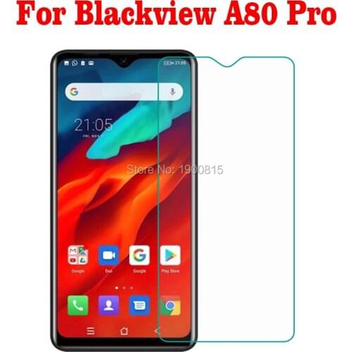 2PCS Tempered Glass For Blackview A80 Pro Front Guard Protective Film Explosion-proof Screen Protector On For Blackview A80 Pro