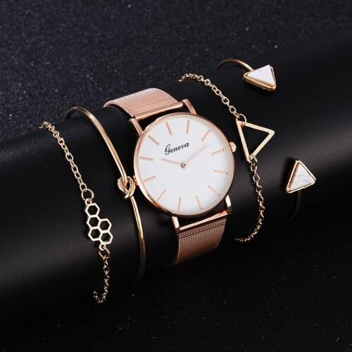 2021 Women Set Bracelet Watches Simple Wrist Watch Luxury Clock For Women Female Quartz Ladies Bracelet Watch Gifts montre femme