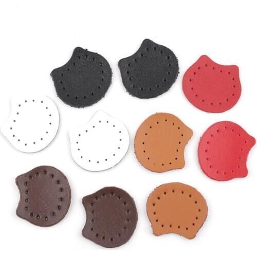 3.8*3.2cm Leather Patch for Bag Decor Repairing Genuine Cow Leather Sewing Bear Patches Scrapbook Fabric badges Bag Accessories